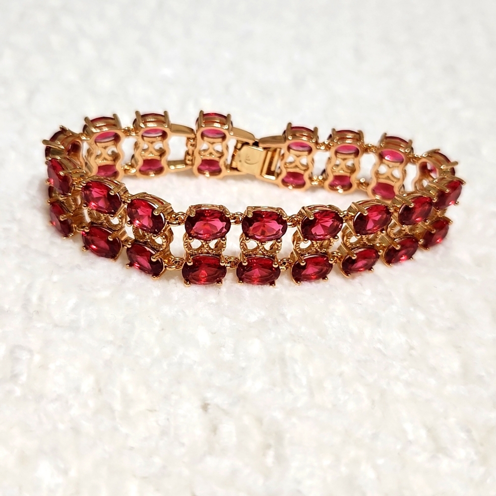 Ruby red bracelet - Picture 2 of 6
